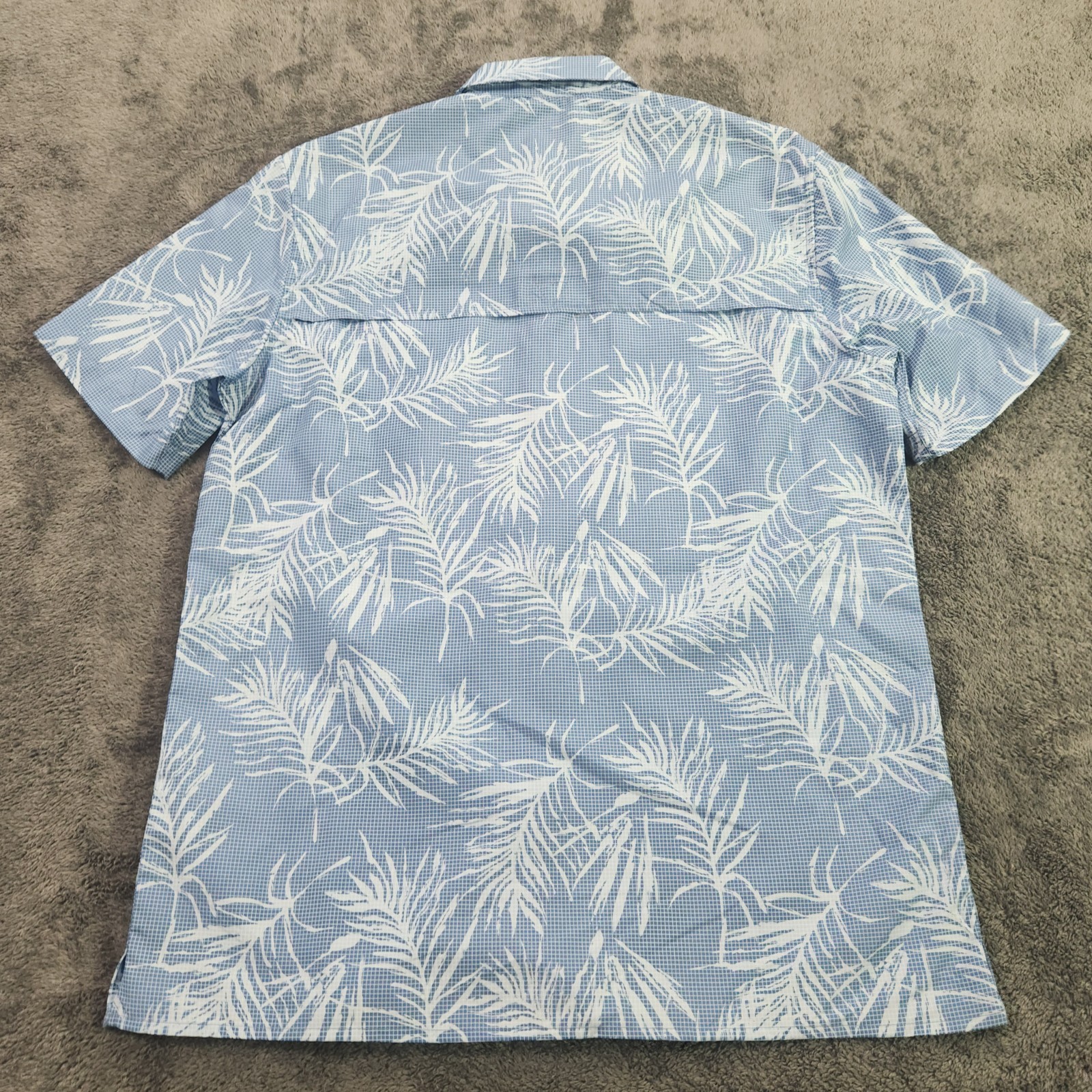 CHAPS Blue Leaf Hawaiian Performance Button Up Me… - image 8