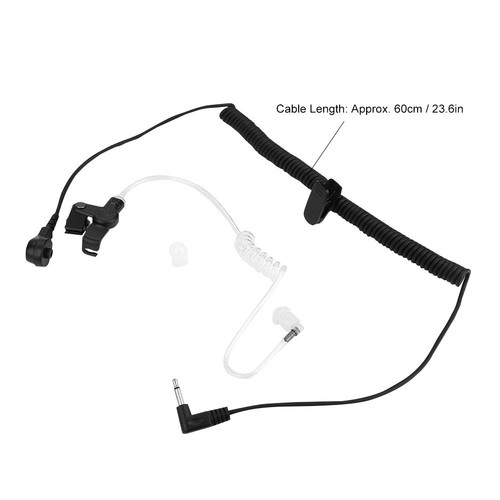 3,5mm M Head Convert Rura akustyczna Słuchawki EAr Hook Walkie Talkie Dwukierunkowa Ra FY - Zdjęcie 7 z 8