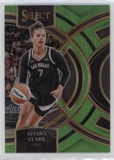 2024 Panini Select WNBA Premier Level Neon Green Prizm 56/75 Alysha Clark 0nr3