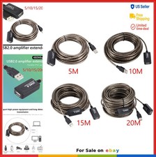 USB Extension Cable 20m Active Repeater Male to Female High Speed Cord