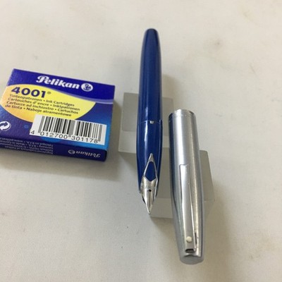 Rare Sheaffer Imperial 440 steel light blue FP steel Fine+converter NEW USA
