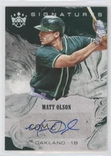 2018 Panini Diamond Kings DK Signatures Holo Silver /99 Matt Olson #S-MO Auto