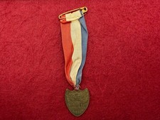 RARE Original Australian EMPIRE DAY KOGARAH 1905 COMMITTEE Medallion with Ribbon
