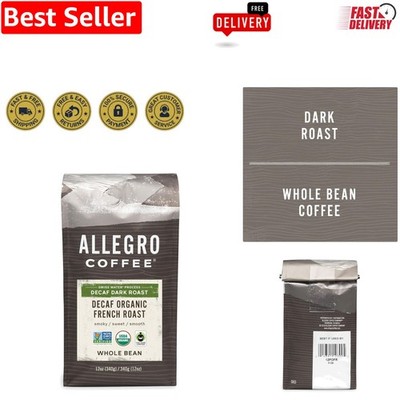 Certified Organic Decaf French Roast Whole Bean, 12 oz - Java with No Compromise