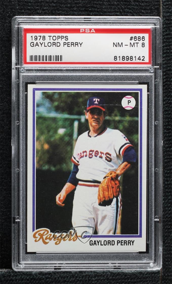 1978 Topps Gaylord Perry #686 PSA 8 HOF 0d3