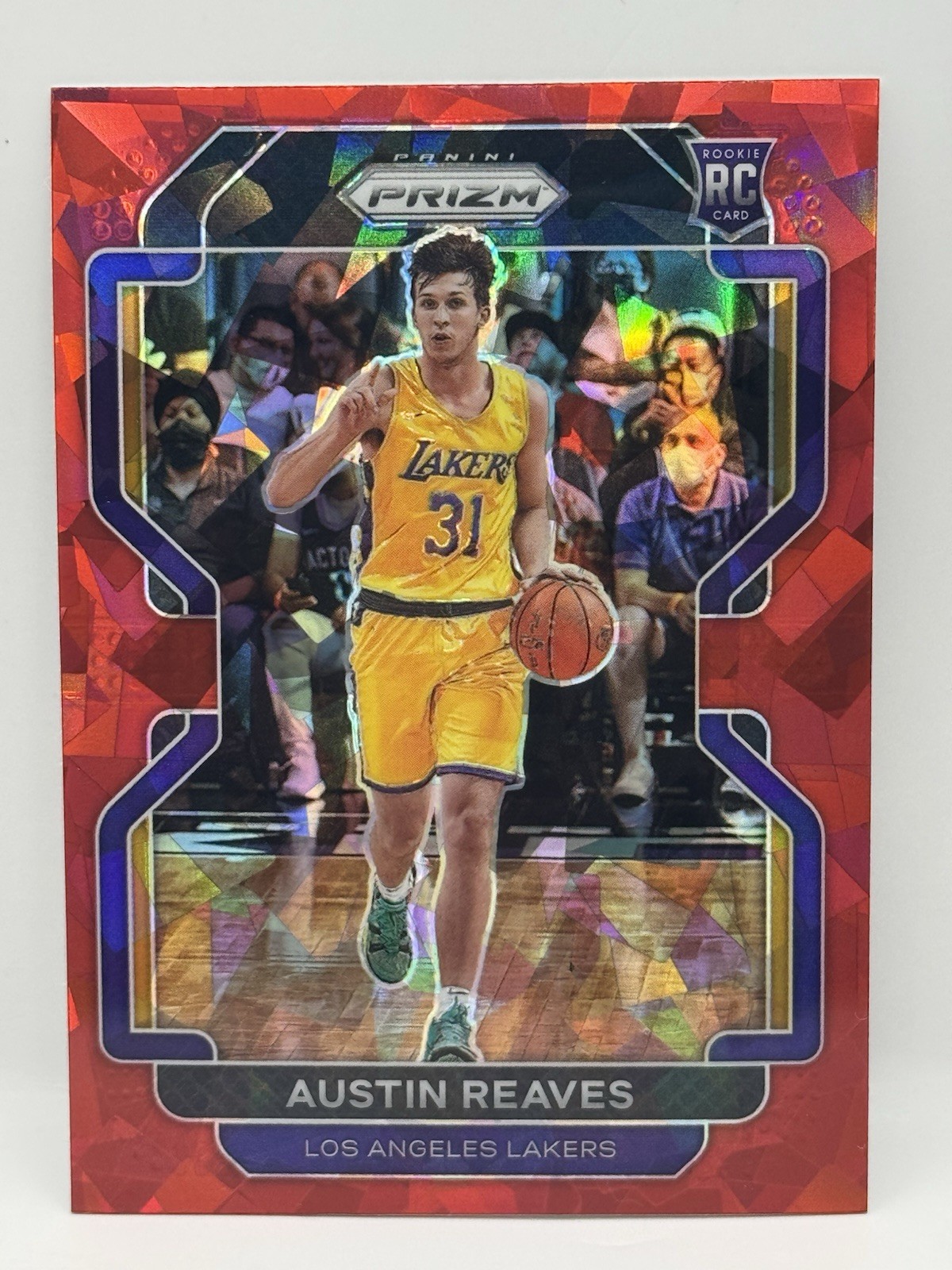 2021-22 Panini Prizm Red Ice Prizm Austin Reaves #165 Rookie RC
