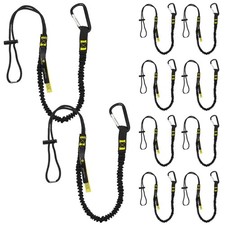 Tool Lanyard with Spring Locking Aluminum Carabiner & Adjustable Loop End, 15...