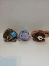 Purr-fection By MJC Plush With Tags Mixed Lot Hippo Big Horn Sheep