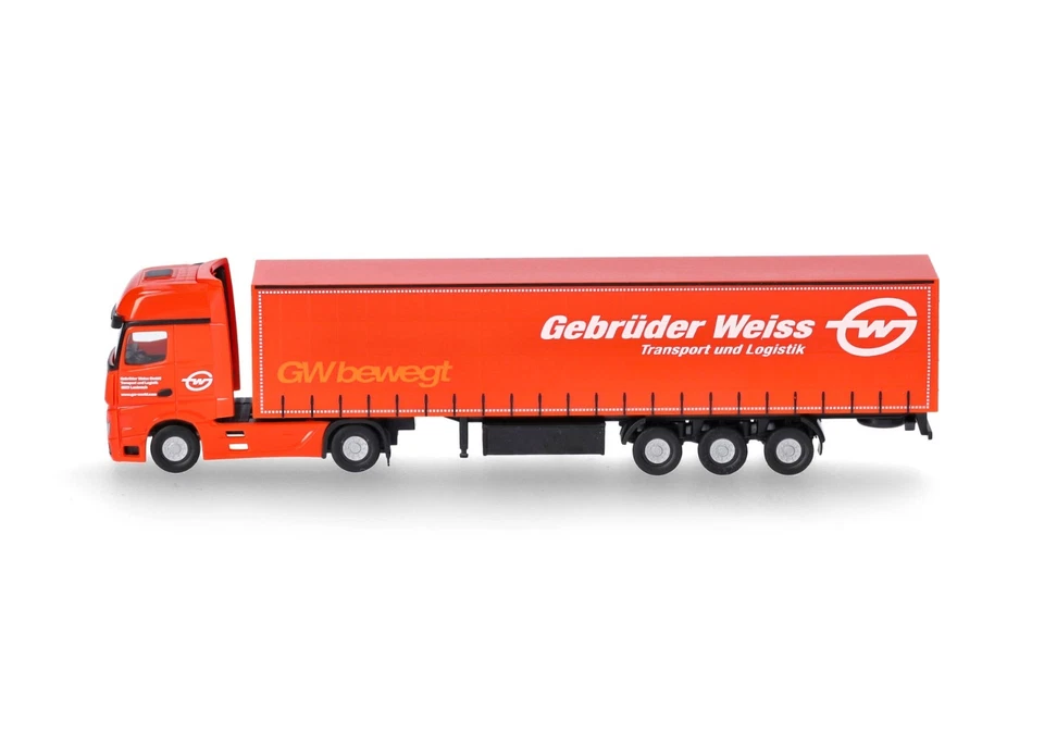 Herpa 066891 | MB Actros Gigaspace Gardinenpl.-Sattelz. | Gebrüder Weiss | 1:160 - Bild 4 von 4