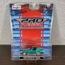 Maisto 164 Pro Rodz 1969 Chevrolet Corvette Coupe Green W White Stripes Car Maisto 164 Pro Rodz 1969 Chevrolet Corvette Coupe Green W White Stripes Car