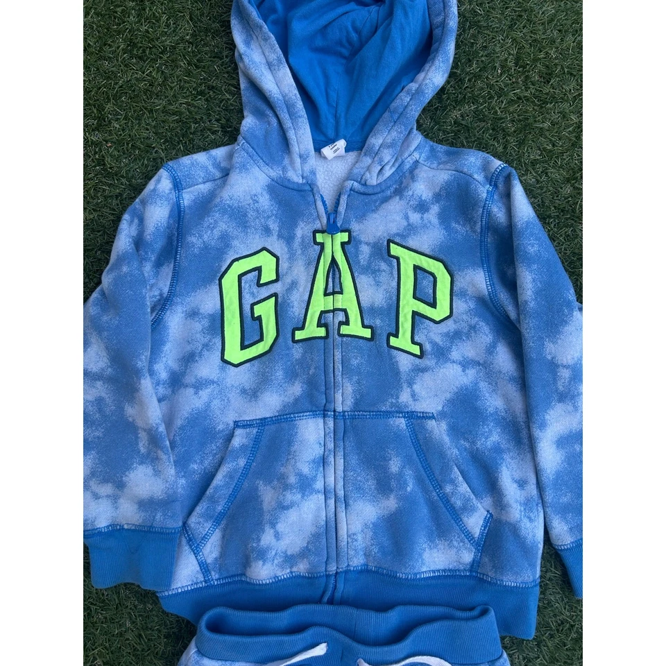 Sudadera Gap Kids 2 Piezas - Estampado Nube Azul - Niño Pequeño Talla 5 Foto 2 de 4