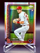 2025 Topps Chrome Update-Thomas Saggese RC Debut #USC156 Prism Refractor