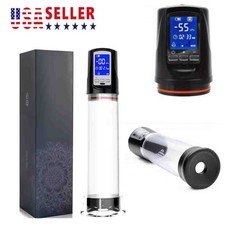 Vacuum Electric Penis Pump Digital rechargeable Male Men Penis Enlarger Growth