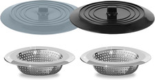 Sink Strainer Stopper 4 Pack, Universal Silicone Kitchen Sink Drain Strainer Cov