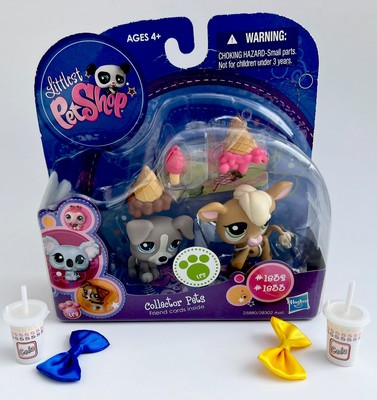 Littlest Pet Shop Pet Pairs Collectors Pets:  #1832 Jack Russell Dog & #1833 Cow