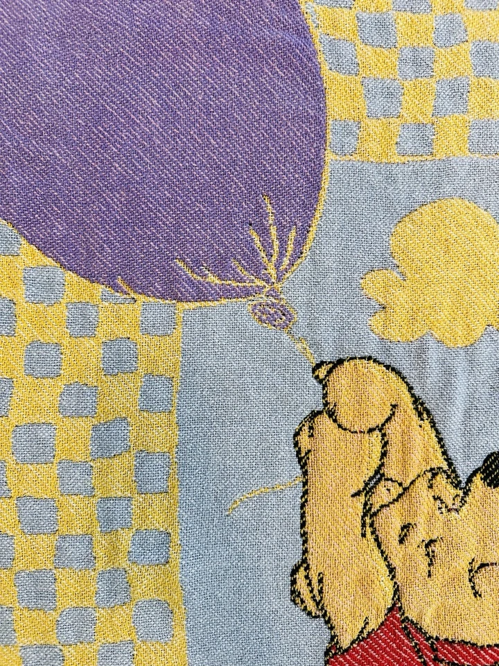 "Manta tapiz globo vintage de Disney Winnie The Pooh 42""x30"" tiro años 90" Foto 3 de 4