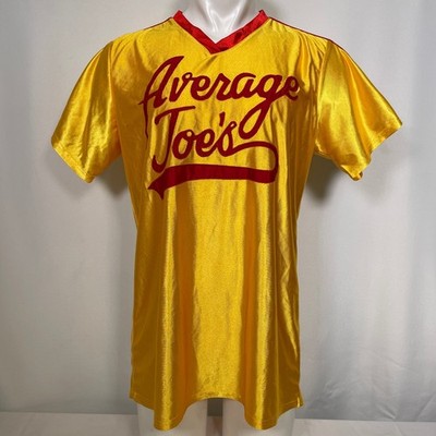Average Joes Dodgeball Movie Gold Promo Jersey Men's LARGE