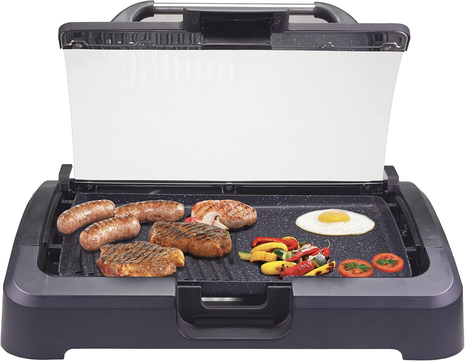 Beper 90.871 Barbecue Elettrico con Coperchio 2200W - Offerta Online