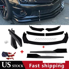 Front Bumper Lip Chin Spoiler Body Kit Splitter Side Skirt For Chevrolet Malibu