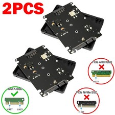 2pk M.2 NGFF SATA SSD to 2.5in SATA Adapter Card Thickness Enclosure with Case