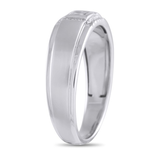 Anello LB Exclusive in oro bianco 10 carati con diamanti 0,20 carati LB Exclusive04-020725 - Foto 2 di 3
