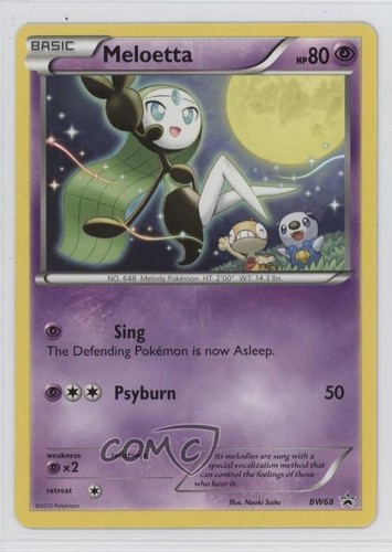 Meloetta Pokémon Black & White Black Star Promo #BW68