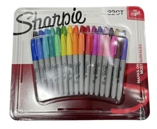 Sharpie Permanent Markers Pens Assorted Colors 32 Count Pastels Fine Tip Rainbow