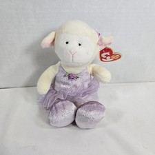 TY ARABESQUE the BALLERINA LAMB BEANIE BABY - MINT with MINT TAGS
