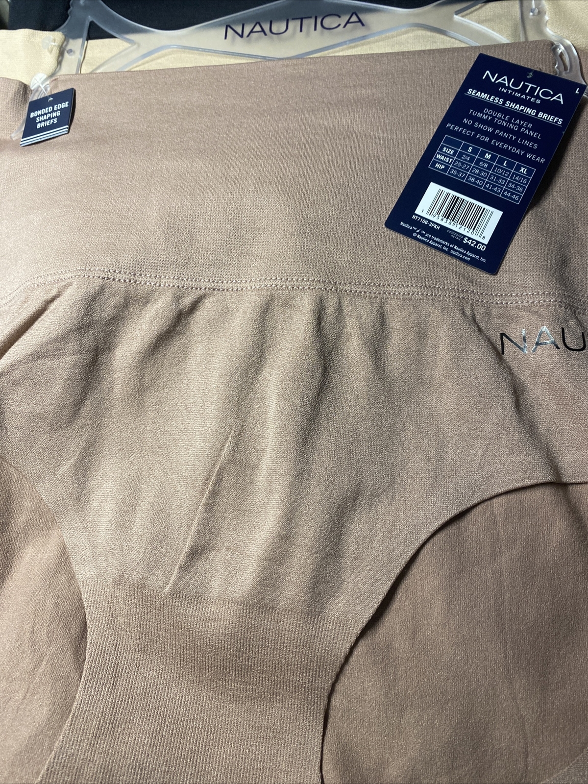 NAUTICA INTIMATES NT7106 3PKD MF SEAMLESS SHAPING BRIEF PANTIES GREAT