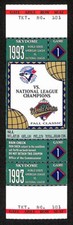 1993 World Series Game 1 Phillies vs. Blue Jays Full Ticket RARE MINT 194165