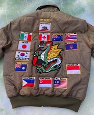 Vintage Military Men's Flight Bomber Jacket PLEASE SEE PICTURES FOR MEASUREMENT
