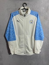 Manchester City Training Football Jacket With Zipped Puma Polyester Mens Size L
