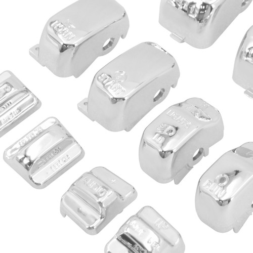 Chrome 10x Replacement Switch Button Cap For Harley Touring Softail Dyna 96-2013 - Picture 16 of 17