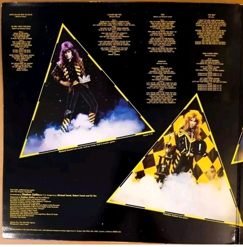 STRYPER - TO HELL WTH THE DEVIL - ORIGINAL 1986 UK VINYL ALBUM ON MFN - EX / EX - Picture 4 of 8