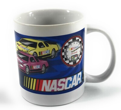 2004 Nascar Full Throttle Race Cars Track Tea Coffee Mug Cup