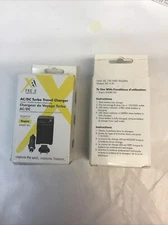 Xit XTCHGPH3 AC/DC 2PK Bundle Turbo Travel Charger for GoPro AHDBT-301 - Black