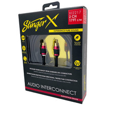 Stinger XI2217 Premium 2-Channel RCA Interconnect 17 Feet X2 Series Car Audio