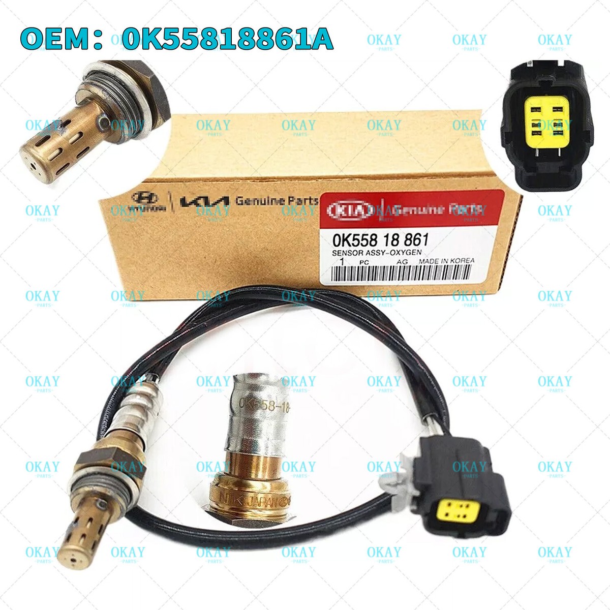 For KIA SEDONA Mazda 626 2.5L Walker Products Oxygen Sensor