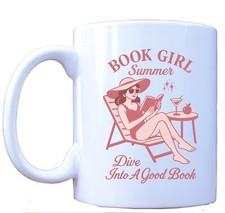 Dive Into a New Book Mug, Cute Coffee Cup for Book Lovers, Readers, and Gifts