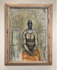 HOLIDAY SALE!!  Alberto Giacometti Painting -  Seated Woman -