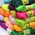 20 Meter 2.5mm Braided Macrame Satin Silk Cord Chinese Knot Nylon Rattail Thread
