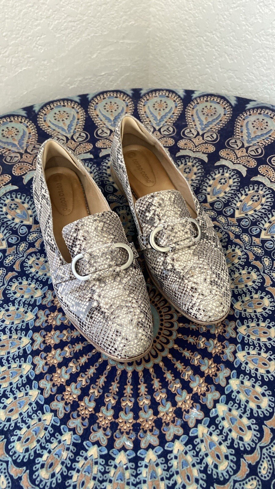 Corso Como Leather Clarrah Loafers, Size US Women's 9m, Faux