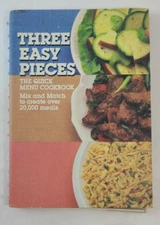 Vintage Three Easy Pieces, Quick Menu Divided Cookbook 1985 General Foods