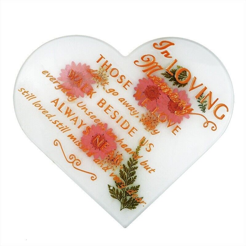 Silicone Large Heart Mold 4 Pcs Set Love Words Pattern Resin Epoxy Hearts  Mould