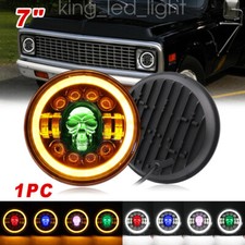 7 Round Led Headlight Hilo Red Halo Fit Chevy C10 1975 1976 1977 1978 1979-80 7 Round Led Headlight Hilo Red Halo Fit Chevy C10 1975 1976 1977 1978 1979-80