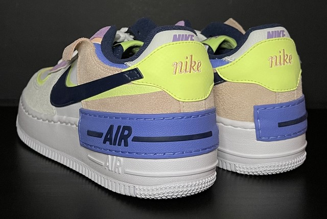 Latest Nike Air Force 1 Shadow Summit White Barely Volt Crimson Tint For Girls CI0919-107