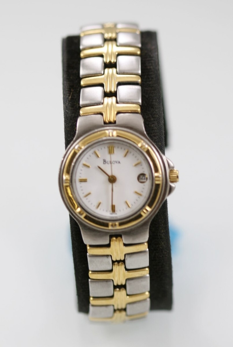 Bulova Women Watch Stainless Steel Gold Silver WR Battery  display picture 2