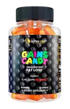 Alpha Lion Gains Candy CALORIBURN Weight & Fat Loss Energy 60 Caps 
