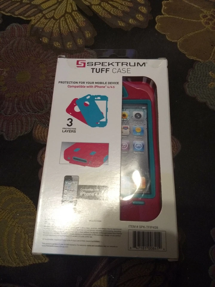 IPhone 4/4с туф чехол на Spektrum, розовый и синий новый в коробке - Изображение 2 из 3