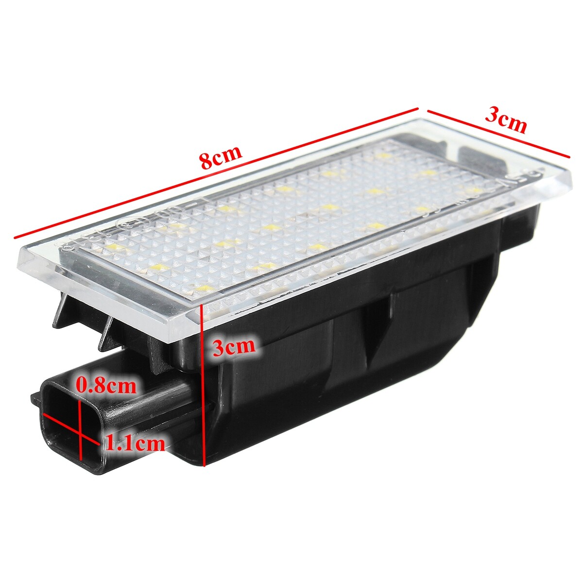 Pair LED Licence Number Plate Light For Renault Clio Laguna Master